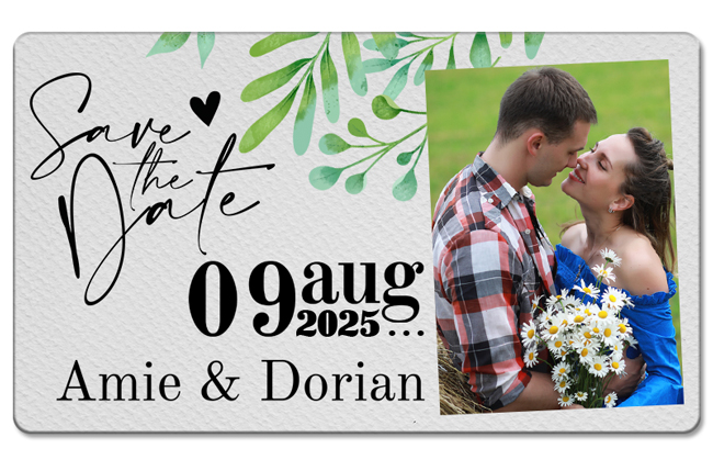 3.5x6 Custom Wedding Save The Date Magnets 20 Mil