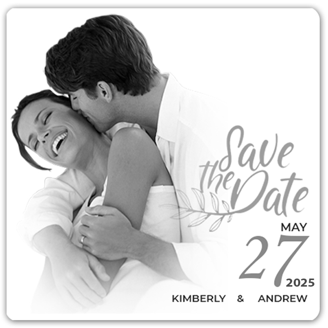 3x3 Custom Save The Date Magnets