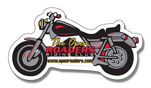 4.25x2.25 Custom Motorcycle Shape Magnets - Outdoor & Car Magnets