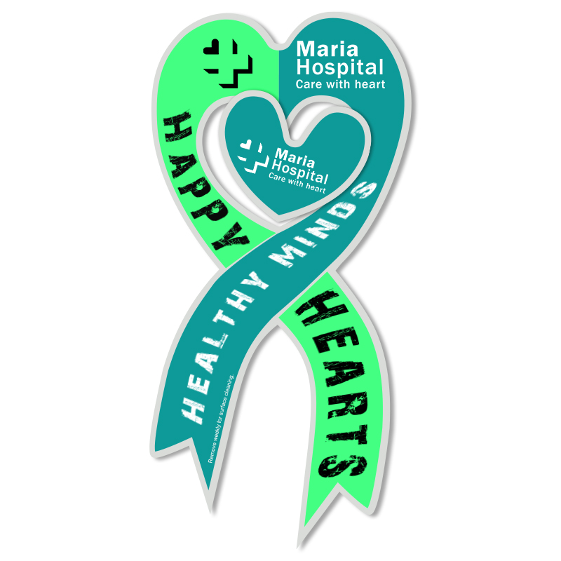 8x3.88 Custom Printed Ribbon Shape Magnets - Outdoor & Car Magnets 30 Mil