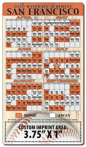 4x7 Custom Baseball Sport Schedules Magnets 20 Mil Round Corners