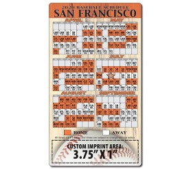 Baseball Sport Schedules Magnets 20 Mil Round Corners