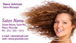 2x3.5 Custom Printed Beauty Salon Business Card Magnets 20 Mil Square Corners