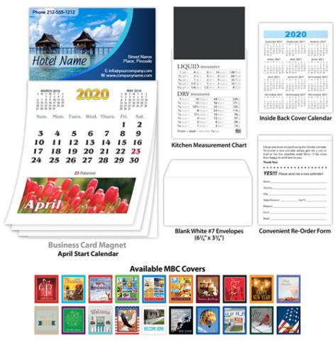 3.5x6.25 Custom Tear Off Custom Business Card Calendar Magnets