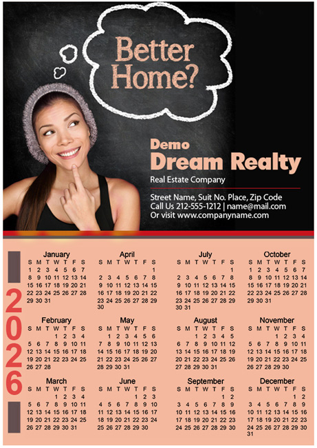 7 37x10 5 Custom Printed Real Estate Calendar Magnets 20 Mil Real 