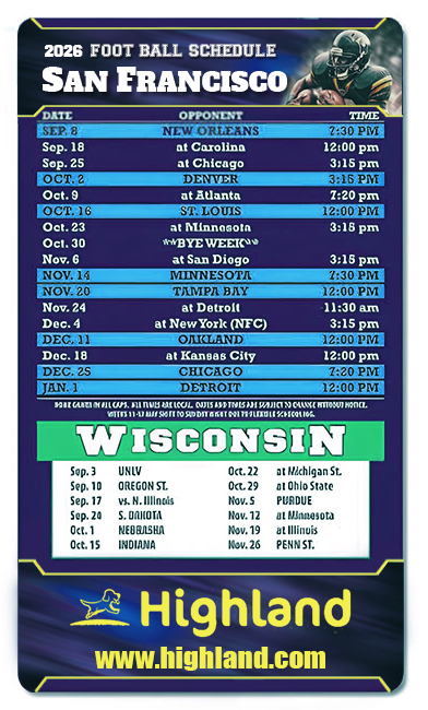 4x7 Promotional Basketball Schedule Magnets - Outdoor & Car Magnets 40 Mil Round Corners