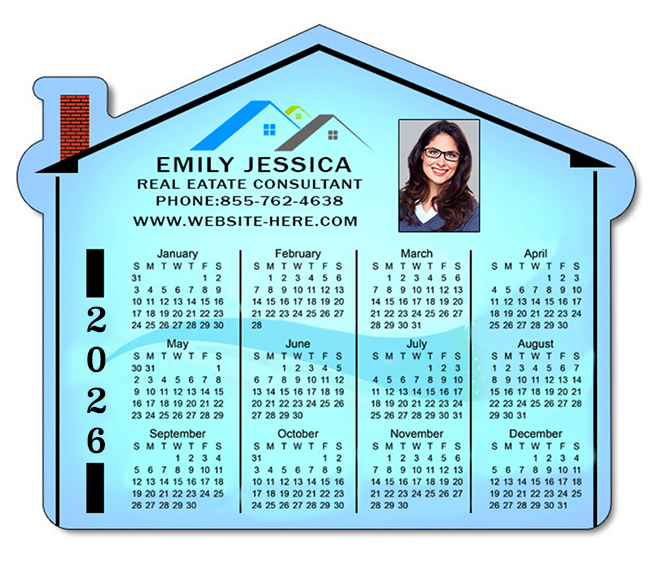 4.25x3.5 Custom House Shaped Real Estate Indoor Magnets 30 Mil 4.25x3.5 Custom House Shaped Real Estate Indoor Magnets 30 Mil