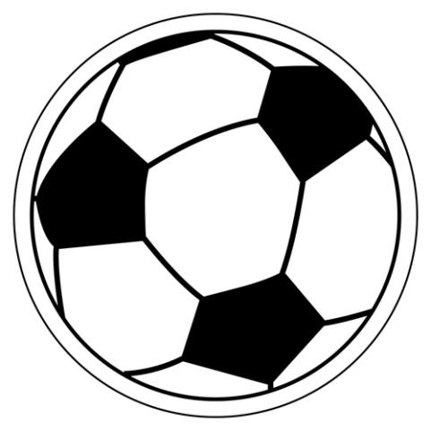 Soccer Ball Shaped Magnets 35 Mil