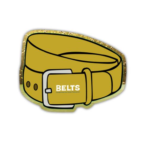 6.62x5.09 Custom Belt Shape Indoor Magnets 30 Mil