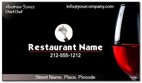 2x3.5 Custom Restaurant Business Card Magnets 20 Mil Square Corners 