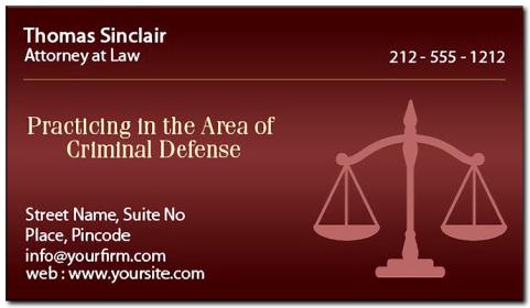 Custom Attorney/Lawyer Business Card Magnets