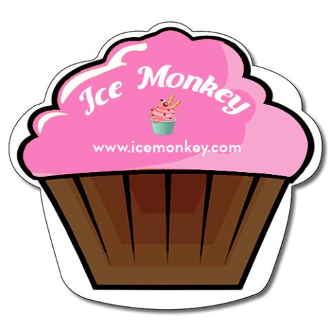 4.0625x3.75 Custom Printed Cupcake Shaped Magnets - Outdoor & Car Magnets 30 Mil