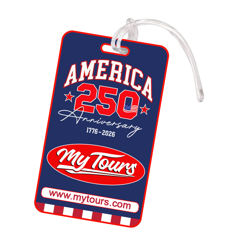 2.5 x 4.25 Inch Customized Signature Full Color Luggage Tags