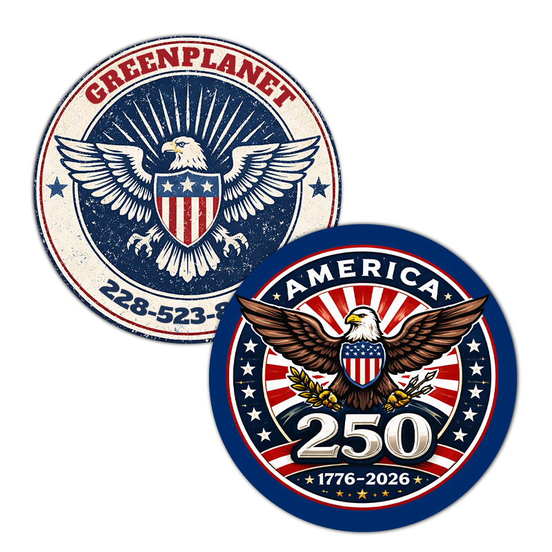 2 Inch Custom Double Sided Circle Magnets