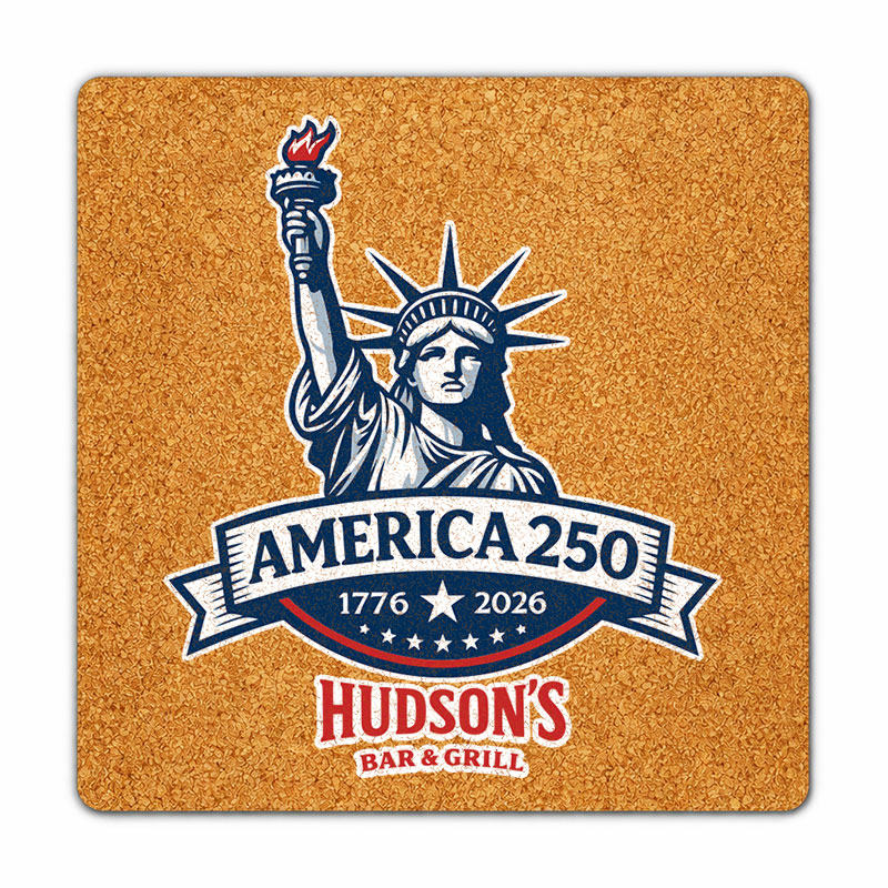 3 Inch Custom Square Shape Cork Coasters