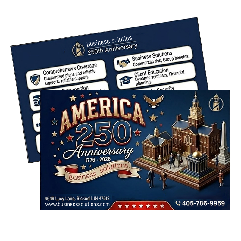 4x6.37 Inch Customized Double Sided Rectangle Magnets