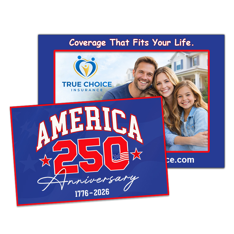 5x7 Inch Customized Picture Frame Square Corner Magnets - 20 Mil