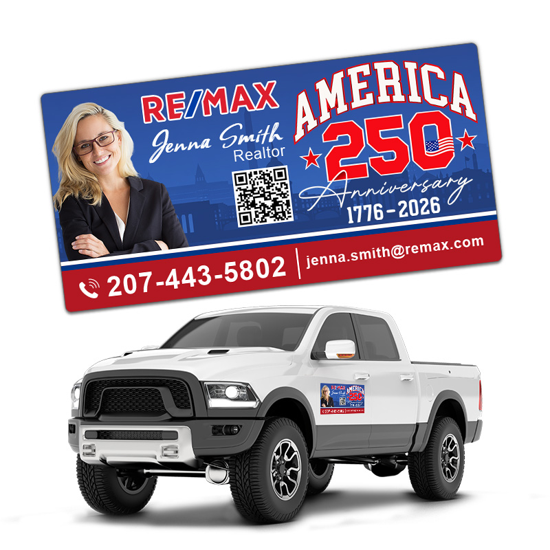 Custom 12x24 Round Corner Outdoor Car Magnets - 30 Mil