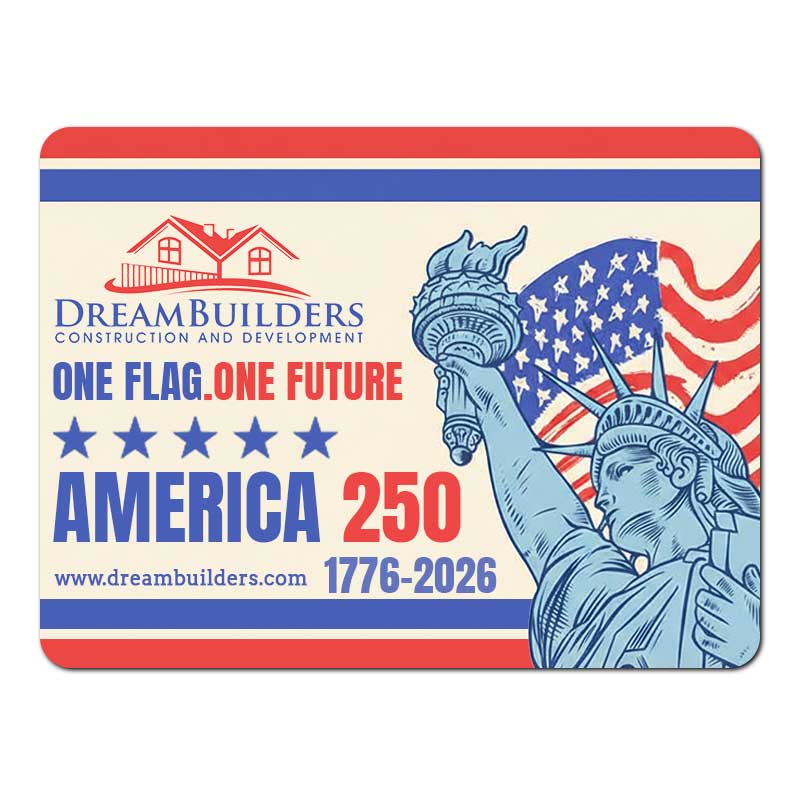 Custom USA 250th 3x4 Round Corner Indoor Magnet - 20 Mil
