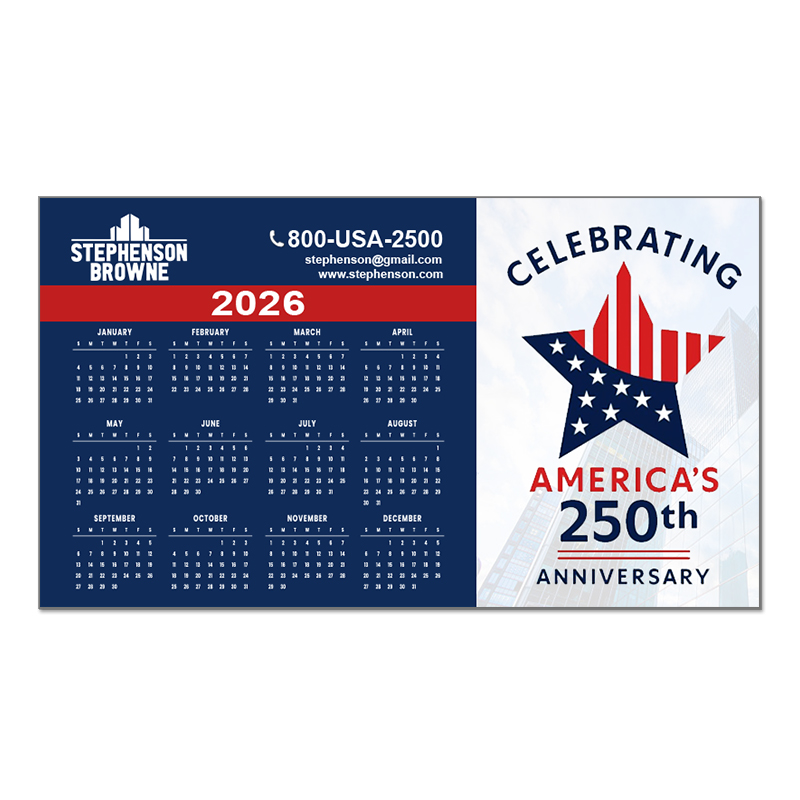 USA 250th Customized 4x7 Indoor Magnet - 20 Mil
