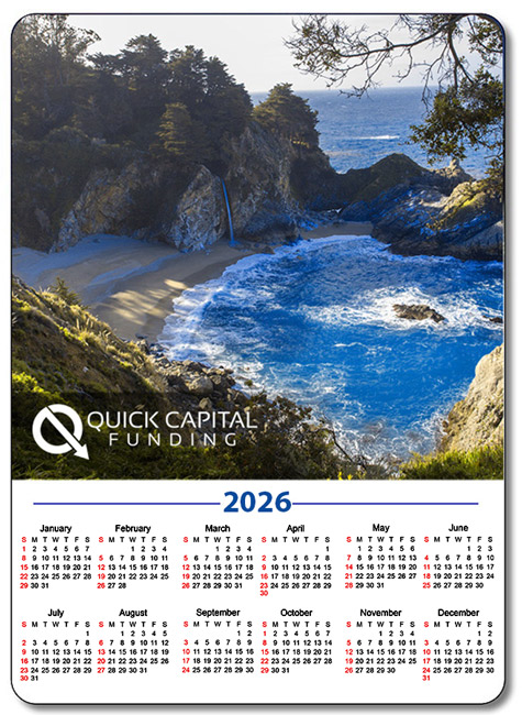 5 25x3 75 Custom Magnetic Fridge Calendar Magnets 20 Mil Calendar Magnets